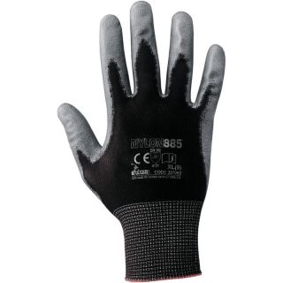 Nylon Gloves Polyurethane Large 
