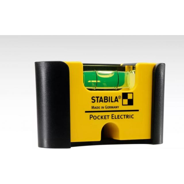 STABILA Pocket Electric spirit level with rare earth magnet system and belt clip
