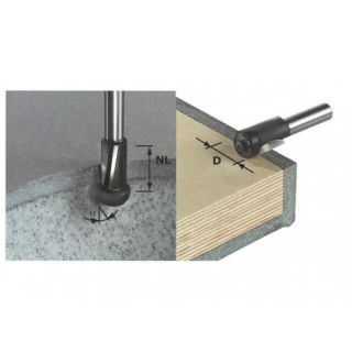 Edge Trimmer Shank HW D19/25 SS 12mm