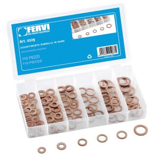 Copper Washer Assortment 110pcs
