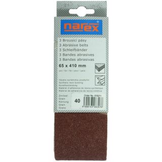 Sanding Belt 65 x 410 P40 PKT (3pcs)