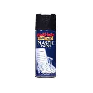 Plastic Paint Black Gloss 400ml