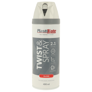 Twist & Spray Gloss White 400ml (RAL 9010)