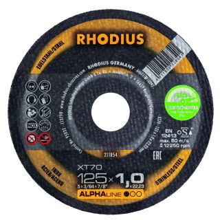 Stainless steel Cutting disc 115 x 1.0 x 22.23mm