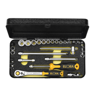 Socket Set 3/16-1/2 + Allen Sockets 1/4 drive