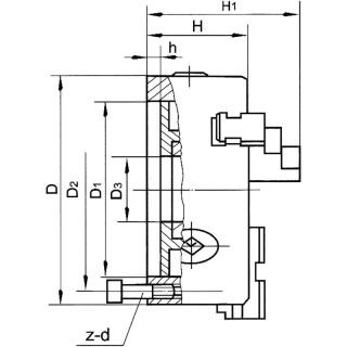 Self Centering Chuck for Lathe 125mm 3Jaw