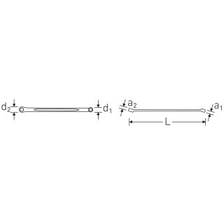 Double end sing spanner 7 x 9