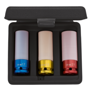 Plastic Sleeve Impact Socket Set 1/2 Hexagon 3PCS