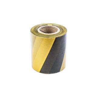 Warning Tape Black & Yellow 100mtr