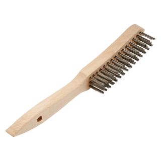 Hand Wire Brush 5 Row wooden Handle