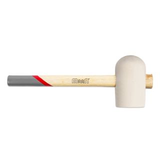 Rubber hammer 900g wooden handle WHITE