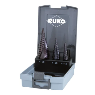 Stepdrill Set 3 pcs Titanium coated