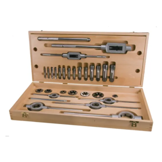 Taps & Dies set BSP 1/8"G - 1"G 28pcs.
