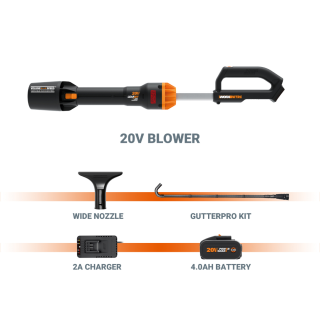 Brushless leafjet leaf blower set 20V with Battery and Charger