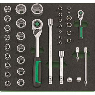 TCS Socket set 1/2-1/4 38pcs