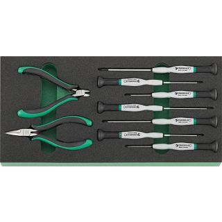 TCS Prec screwdriver & nipper set 9pcs