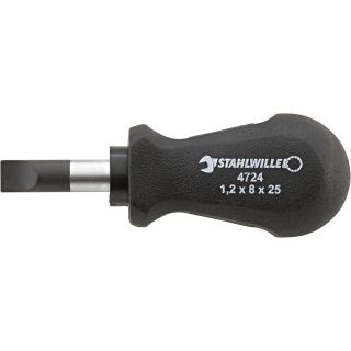 Screwdriver slotted stubby 1.0x5.5x25mm