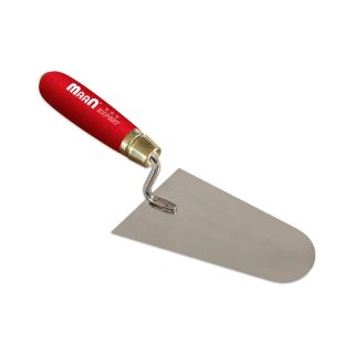 Trapezoid stainless steel halfround trowel 180mm