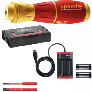 591E.44318 SPEEDEII SET 7PCS SLIMBITS, BATTERIES+USB CHARGER