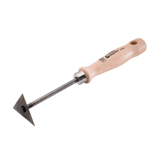 Triangle SCRAPER 200MM WOOD HANDLE
