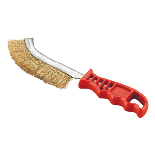 HAND WIRE BRUSH CONVEX BRASS 260MM X 15MM