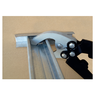 PROFILE CRIMPING PLIERS FOR STUDS AND TRACKS ONE HAND SECTION