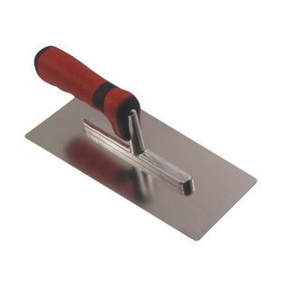 Smoothing trowel Venez. Shape, stainless steel with soft grip 240x110x90