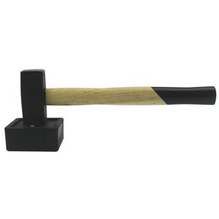 Square slab laying hammer with handle