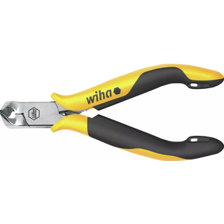 115MM OBLIQUE END CUTTING NIPPERS PROFESSIONAL ESD WIDE HEAD, APPROX. 29° WITH SMALL BEVELLED EDGE