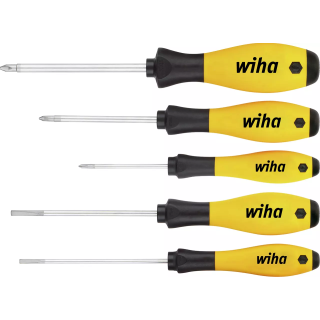 SCREWDRIVER SET SOFTFINISH® ESD SLOTTED, PHILLIPS 5-PCS.