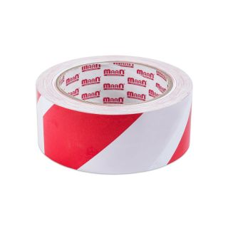 Warning Tape RED-WHITE 80mm x 200M