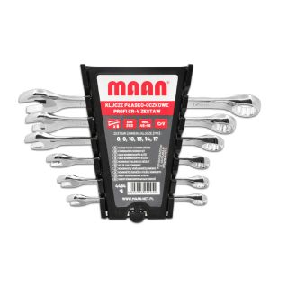 Stubby Combination Spanners PROFI CR-V set 6 pc (8-17 mm)