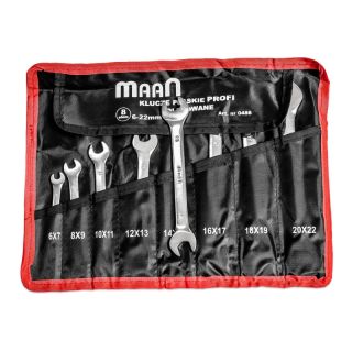 Double Open End Spanners PROFI CR-V Set 12pc (6-32 mm)