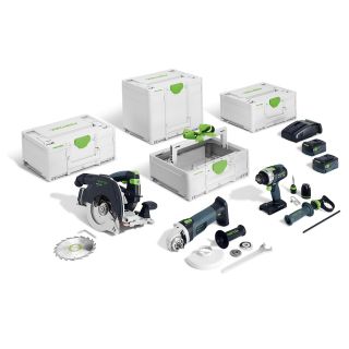 Timber Construction Cordless Combo Set (HKC 55/TPC 18/AGC 18/TB M 137)