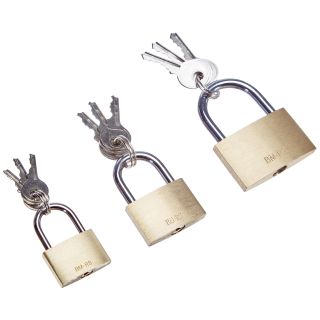 Brass Padlock seT 3pc
