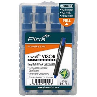 VISOR permanent refills, blue, 4 pc/box