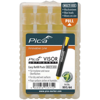 VISOR permanent refills, yellow, 4 pc/box