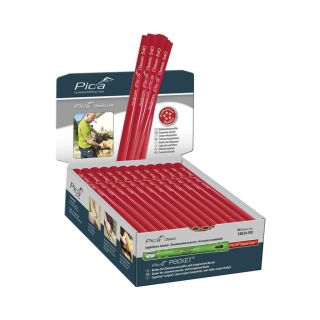 Carpenter pencil, 24cm, display-box of 100 pcs