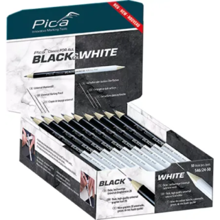 FOR ALL Universal pencil Black&White, 23cm 50pc