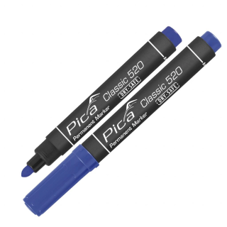 Permanent marker 1-4mm, Round tip, blue