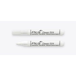 Paint-/Industry marker 2-4mm, Round tip, white