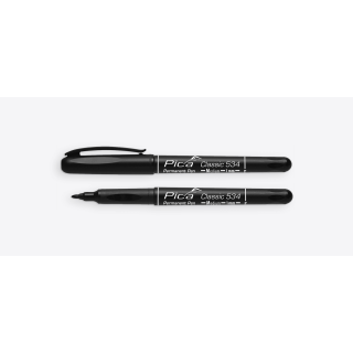 Permanent-Pen 'M' black, round tip, 1,0mm