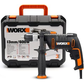 Electric IMPACT DRILL 13mm 600W - 13 mm Keyless Chuck, Speed variator, Accessories