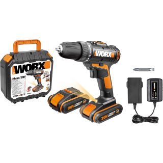 Cordless Drill 20V W/2 Batteries 1.5Ah WX101.1