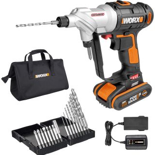 Cordless drill 20V Switchdriver Incl 15pcs Acc.kit+Carry Bag+1 Battery WX176