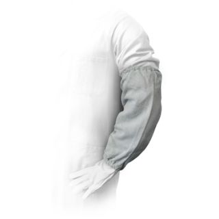 LEATHER COWHIDE WELDING SLEEVES ELASTICATED