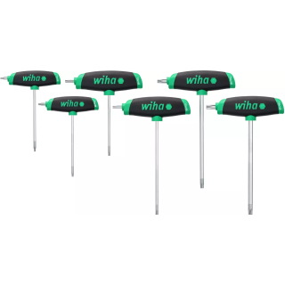 364DSK6 Allen KEY WITH T-HANDLE SET COMFORTGRIP TORX® WITH SIDE 6-PCS. (45622)