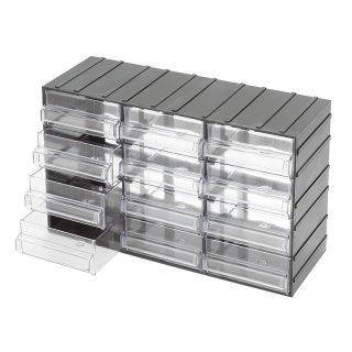 Drawer units with transparent pull-out drawers Modular and stackable
