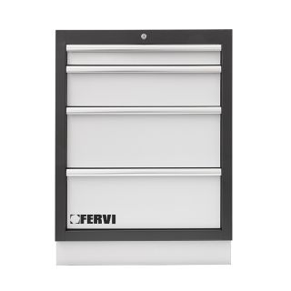Tool cabinet with 4 drawers