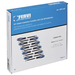 Flexible nut driver set with plastic handle